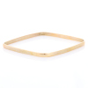 9ct Yellow Gold, Square Bangle