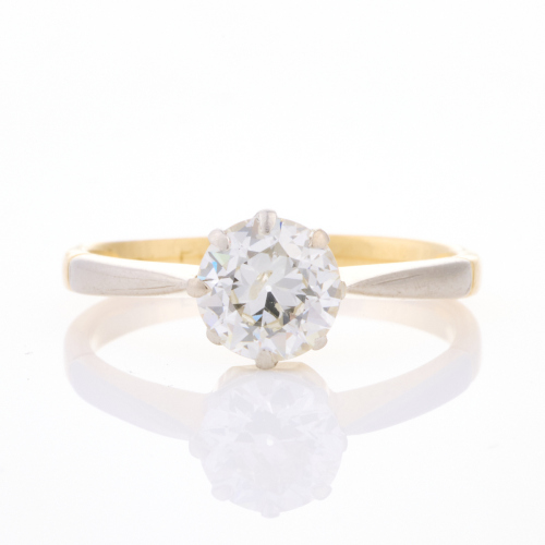 18ct Yellow Gold, .75ct Diamond Solitaire Ring