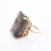 9ct Yellow Gold, Large Smokey Quartz Cocktail Ring - 2