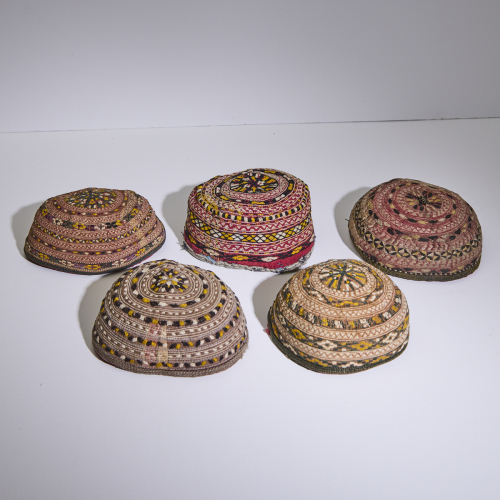 Five Turkmen Yomud Children's Hats, T√ºrkiye