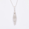 18ct White Gold, 1.65ct Waterfall Diamond Pendant