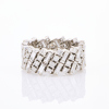 18ct White Gold, 1.26ct Diamond Set Wide Eternity Band, Size L