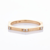 14ct Rose Gold, Selin Kent, Hex .12ct Diamond Stacker Ring