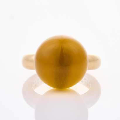 18ct Rose Gold, Citrine Sfere Ring by Gioielliamo, Italy