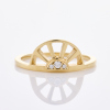 14ct Yellow Gold, Selin Kent Heila Ring, with .05ct Diamonds