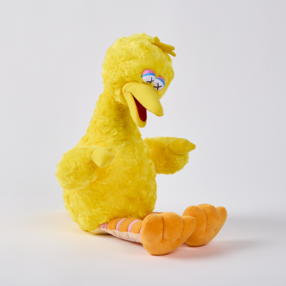 A KAWS x Sesame Street Big Bird Figure