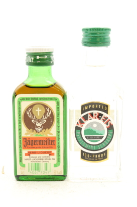 (1) Herb & Peppermint Liqueur Miniatures, 2 Bottles Sold as One Lot