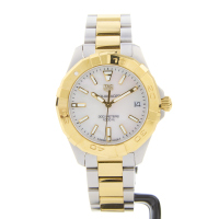 Stainless Steel / Yellow Gold Plated, 32mm Tag Heuer Aquaracer Quartz Wristwatch