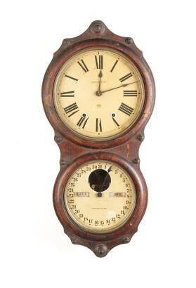 A Rare American Seth Thomas Calendar Wall Clock