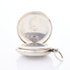 Silver, 35mm Half Hunter Key Wind Pocket Watch - 3