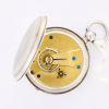 Sterling Silver, 49mm Full Hunter Key Wind Pocket Watch - 2