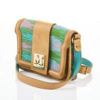 Missoni Terry Stripes and Leather Crossbody Bag