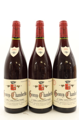 (3) 2001 Domaine Armand Rousseau Pere et Fils Les Cazetiers, Gevrey-Chambertin Premier Cru [JR17] ♦