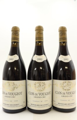 (3) 2002 Domaine Mongeard-Mugneret Clos de Vougeot Grand Cru, Cote de Nuits [WS95] ♦