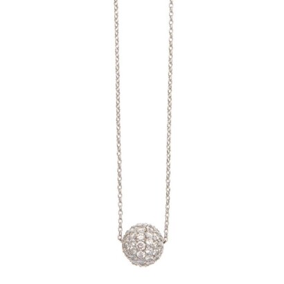 18ct White Gold Pendant and Chain