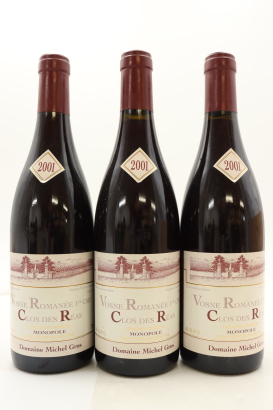 (3) 2001 Domaine Michel Gros Clos des Reas, Vosne-Romanee Premier Cru [JR16] ♦