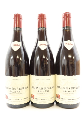 (3) 2006 Prince Florent de Merode Corton Les Renardes Grand Cru, Cote de Beaune ♦