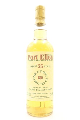 (1) Port Ellen Bladnoch Forum 25 Year Old Single Malt Scotch Whisky, Butt# 2037, 56.2% ABV