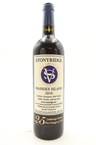 (1) 2010 Stonyridge Vineyard Larose, Waiheke Island [JR17]