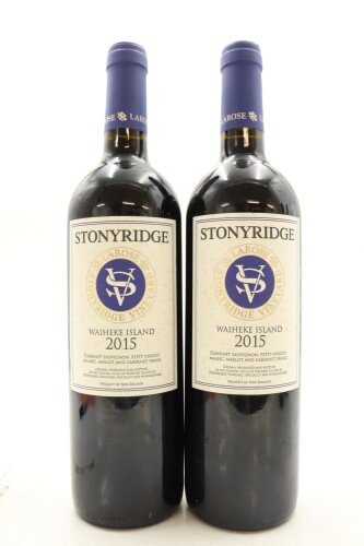 (2) 2015 Stonyridge Vineyard Larose, Waiheke Island