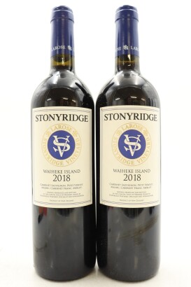 (2) 2018 Stonyridge Vineyard Larose, Waiheke Island