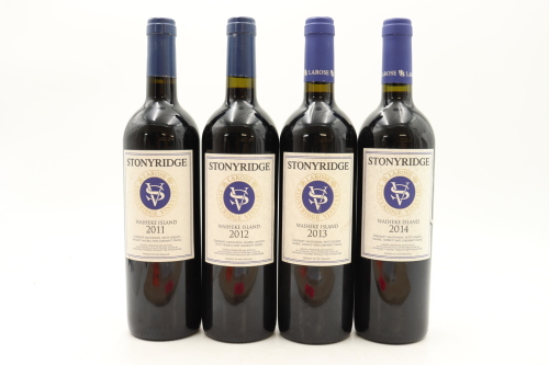 (1) 2011 - 2014 Stonyridge Vineyard Larose Vertical, Waiheke Island, 4 Bottles Sold as One Lot