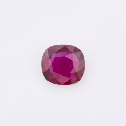 A Loose Cushion Cut, .85ct Ruby Gemstone