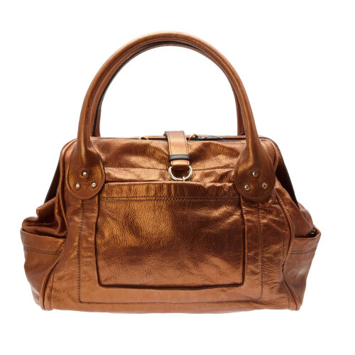 Chloe Bronze Leather Tote Bag