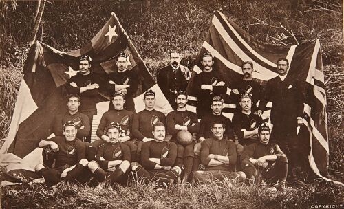 E.B.S Mercer - New Zealand Native Football Club 1888-89