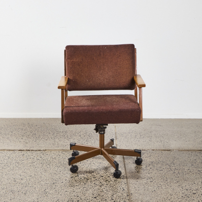 A Retro Office Chair On Castors