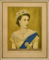 A Vintage Portrait Of Queen Elizabeth