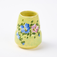 A Hand Painted Crown Lynn Trickle Glaze Vase