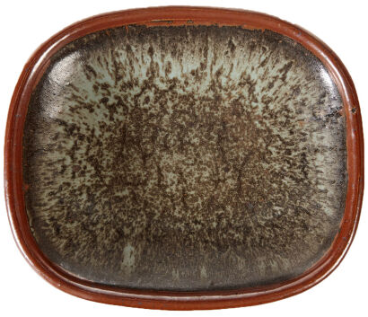 A Len Castle Rectangular Stoneware Bowl 