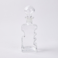 A Swedish Ice Glass Contoured Decanter