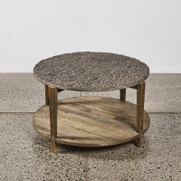 A Concrete Topped Coffee Table