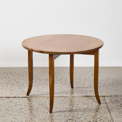 A Sabre Legged Circular Coffee Table