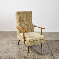 A Mid-Century Armchair with Original Upholstery