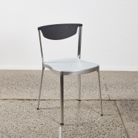 A Spanish Indecasa Aluminium Bistro Chair