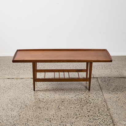 A Mid-Century Lipped Top Coffee Table