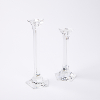 A Pair Of Waterford Crystal Candlestick Holders