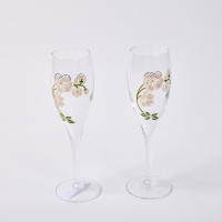 A Pair Of Vintage Perrier-Jouet Champagne Glasses