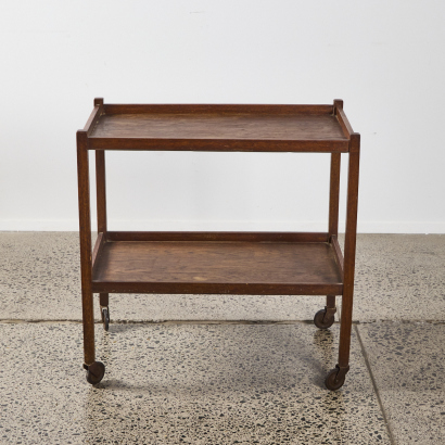 A Solid Oak Drinks Trolley