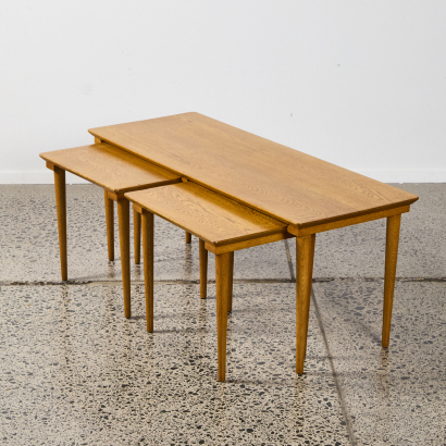 A Trio Of Mid Century Nesting Tables