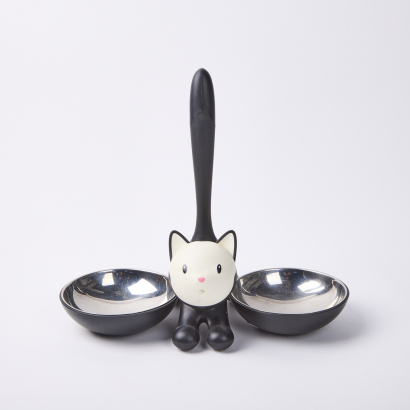 An Alessi Double Cat Dish