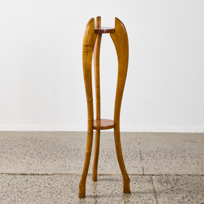 A Mid Century Oak Planter Stand