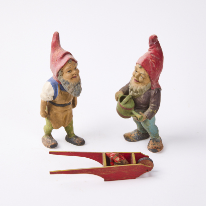 A Pair of Gnome Garden Figures