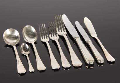 A French Christofle Silver Plated Cutlery Set.