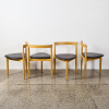 A Hans Olsen Roundette Style Dining Table With Four Nested Chairs - 3