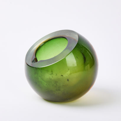 A Murano Orb Glass Ashtray