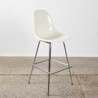 An Eames Style Fiberglass High Stool